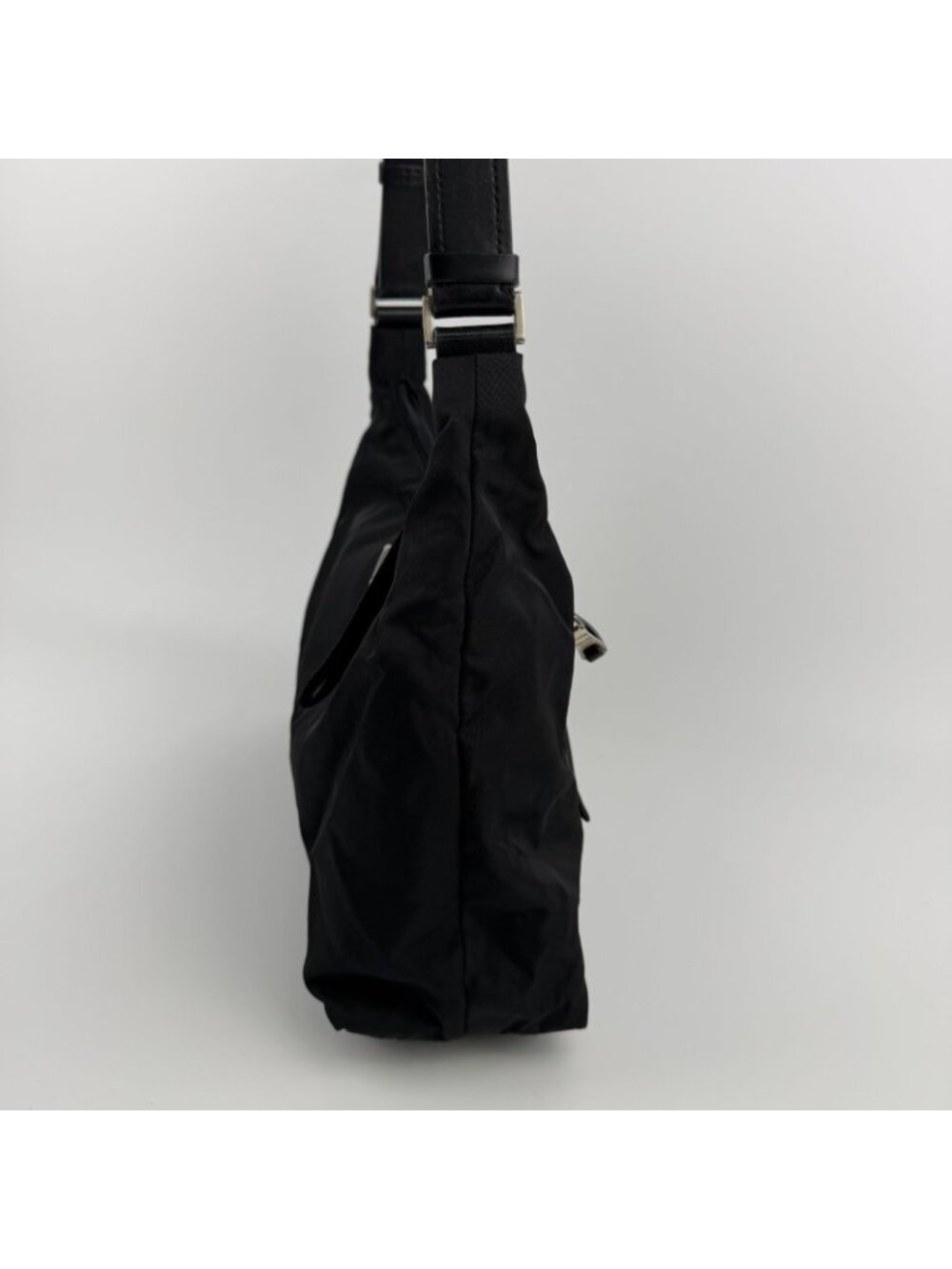 Prada Shoulder Bag Black Nylon Vintage - Picture 5 of 15